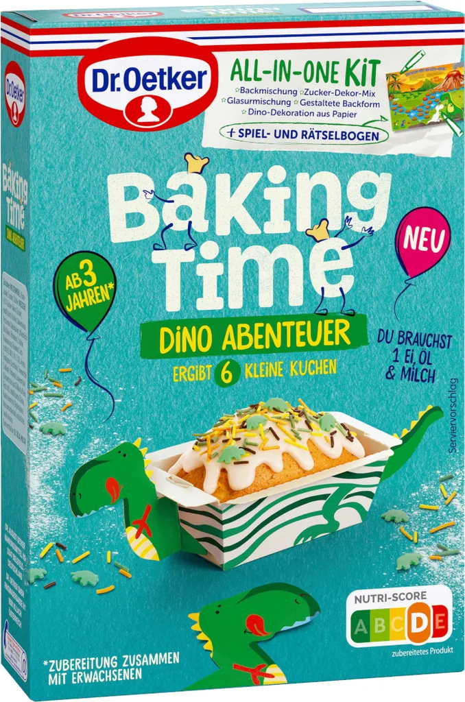 Dr. Oetker Baking Time Dino Adventure Exciting Baking Mix 300g