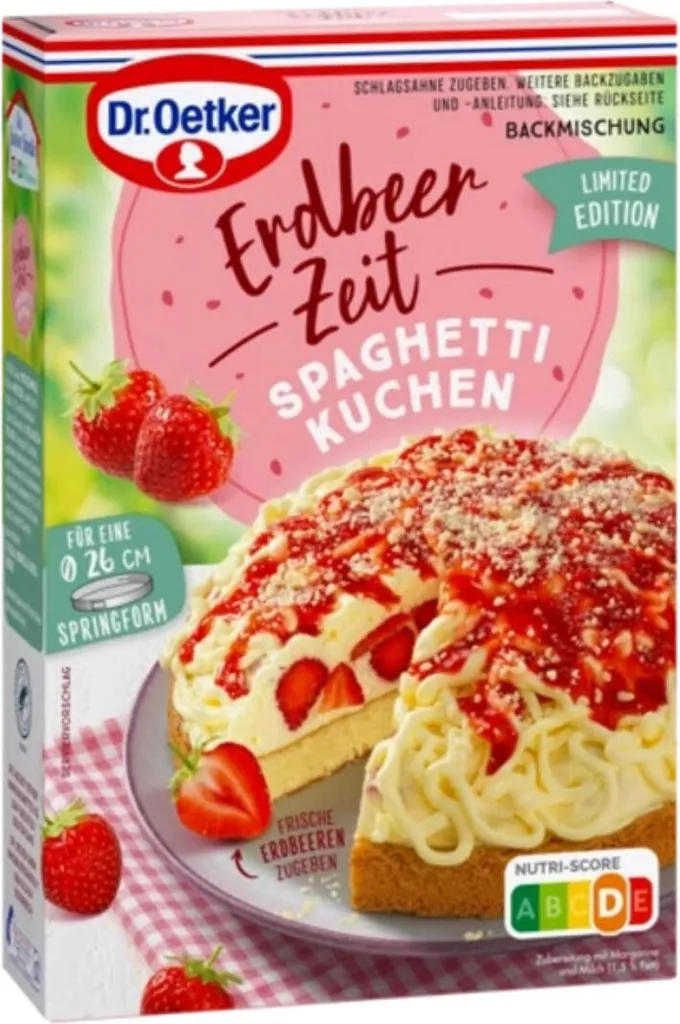 Dr. Oetker Strawberry Time Spaghetti Cake Limited Edition 335g