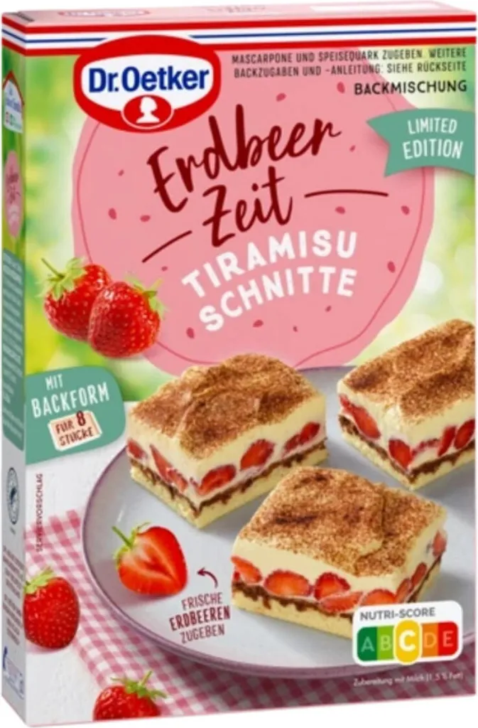 Dr. Oetker Strawberry Time Tiramisu Slices Limited Edition 200g