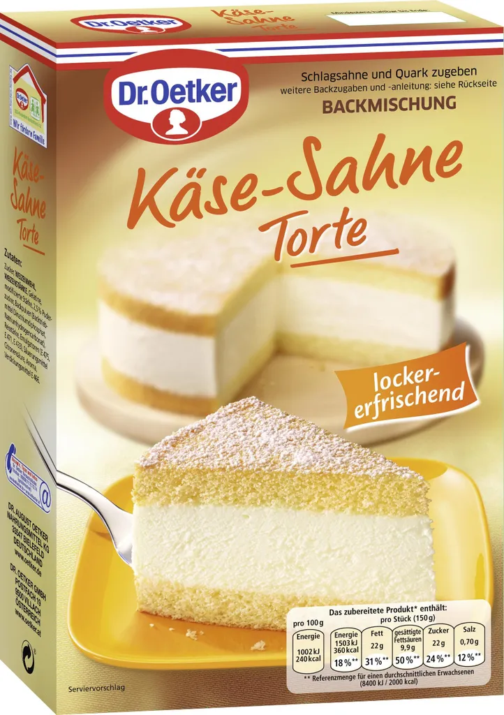 Dr. Oetker Cheese Cream Cake 385g