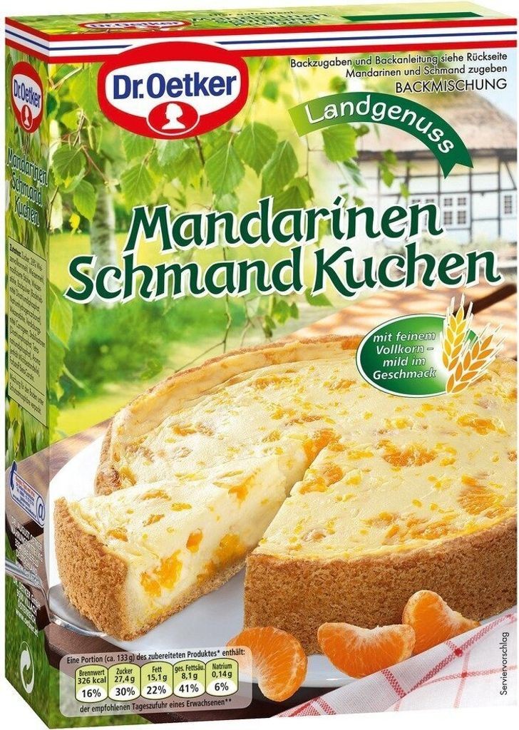 Dr. Oetker Mandarin Sour Cream Cake, 4-pack