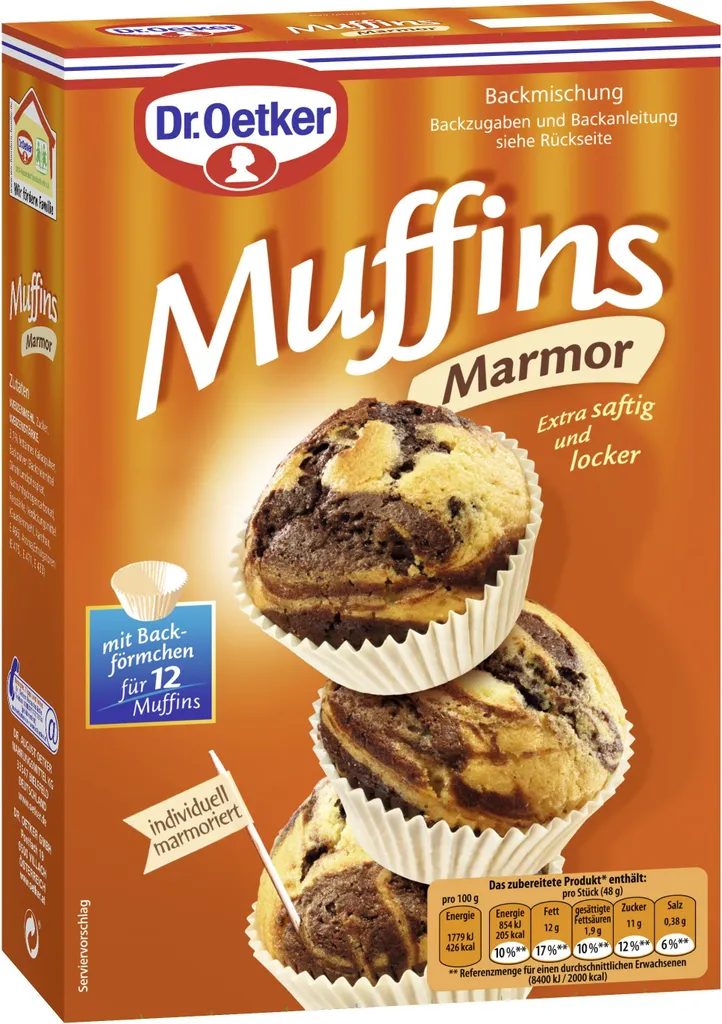 Dr. Oetker - Marble Muffins - 12pcs/320g
