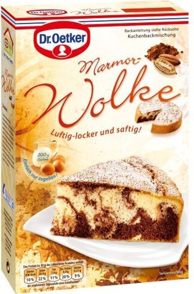Dr. Oetker marble cloud, pack of 4