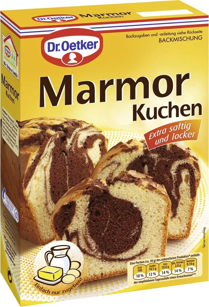 Dr. Oetker Marble Cake Extra Moist and Light Classic 400g