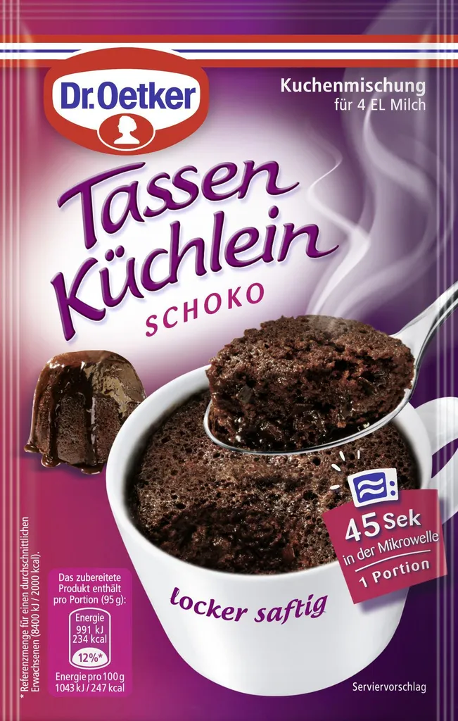 Dr. Oetker moist and fluffy cup cakes chocolate 55g