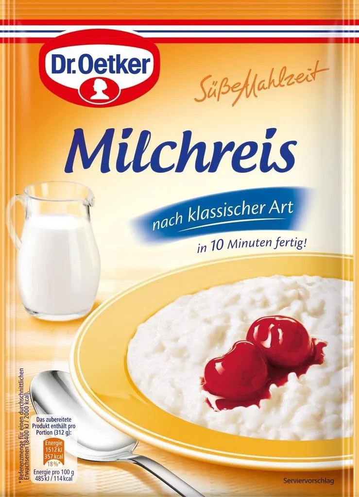 Dr. Oetker Sweet Meal Rice Pudding Classic Style 125g