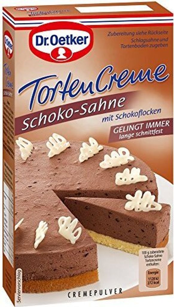 Dr. Oetker Chocolate Cream Cake Cream, 11-pack