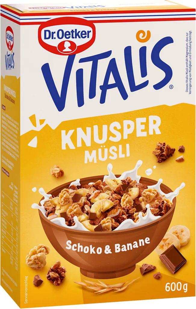 Dr.Oetker Vitalis Knusper Banane Müsli 600,0 g