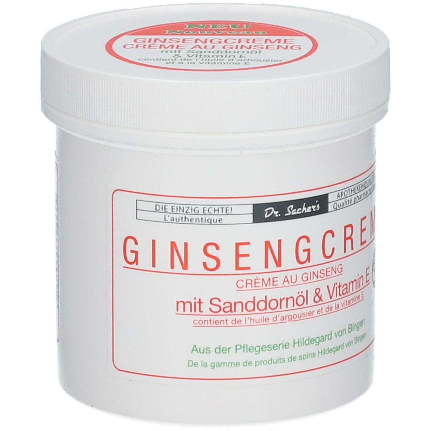 Dr. Sacher's Ginseng Cream with sea buckthorn oil and vitamin E