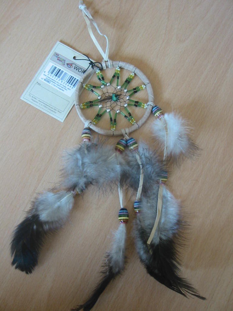 Dreamcatcher With Beads 8 Cm, Assorted 215