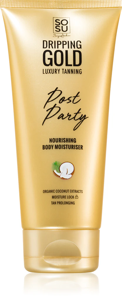 Dripping Gold Post Party hydrating body cream for extended tan