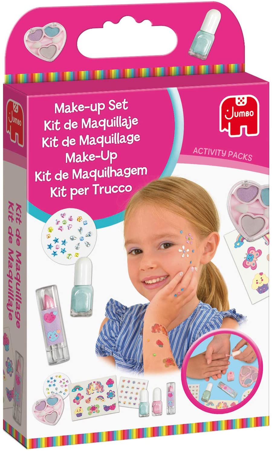 Jumbo Spiele 70001 Activity Packs Make-Up Kids Make-Up, Creative Toys, From