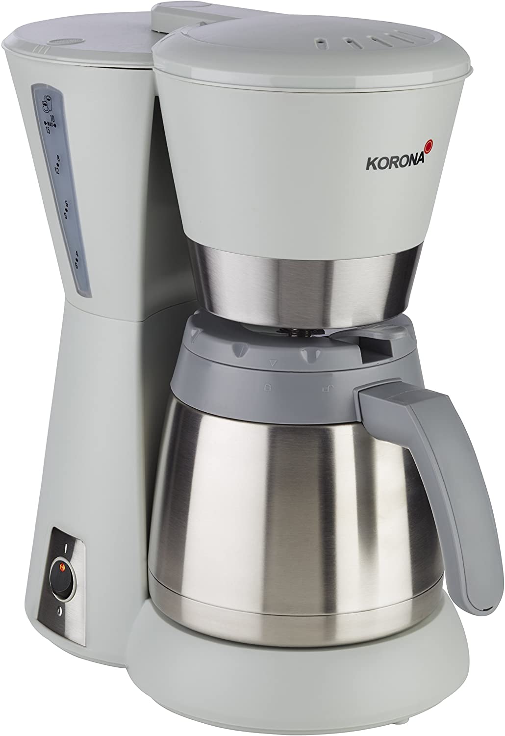 Korona – Coffee Dispenser 10226 I 1 Litre 8 Cup I 800 W I Stone/Grey