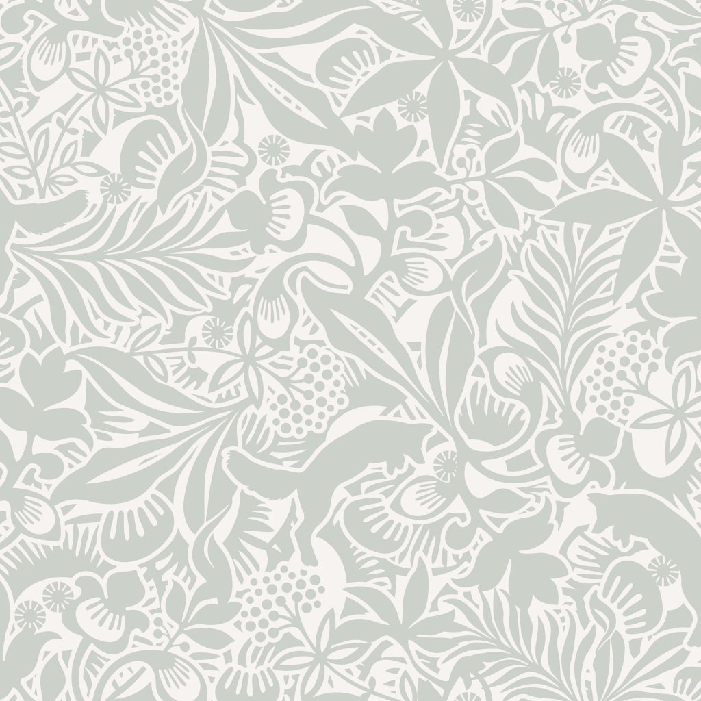 Hanna Werning Wonderland 1478 Non-Woven Wallpaper Leaves, Flowers And Foxes