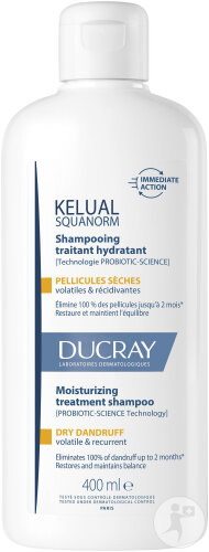 Ducray Kélual Squanorm Treating Shampoo Dry Dandruff 400ml