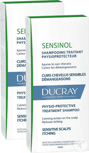 Ducray Sensinol Physioprotective Shampoo Duo 2x400ml