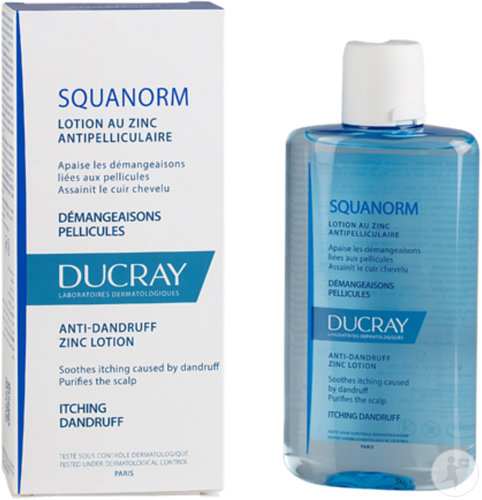 Ducray Squanorm Zinc Hair Tincture Itchy Dandruff Bottle 200ml New Formula