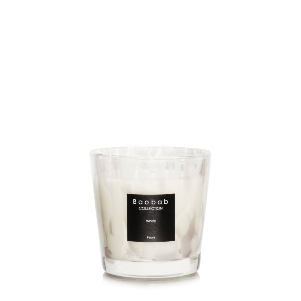 Scented candle Pearls White Max One 200g from Baobab