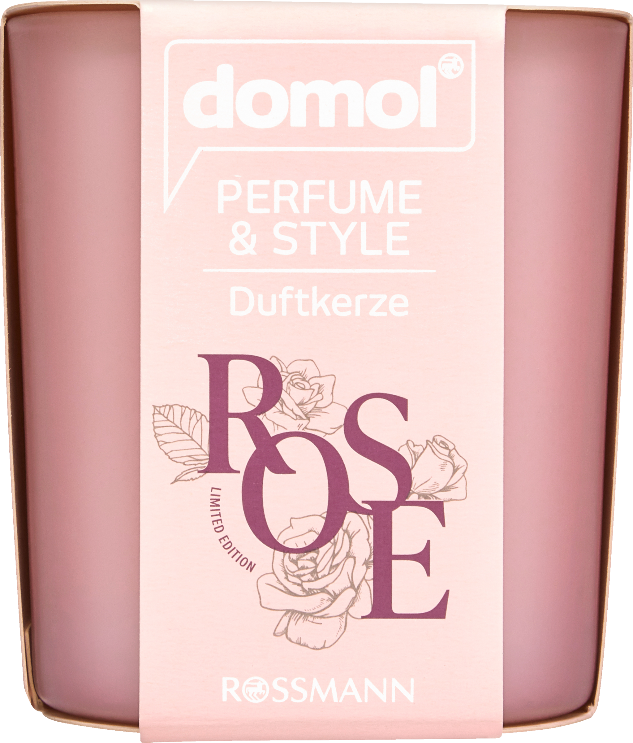 domol Perfume & Style Rose Spa scented candle