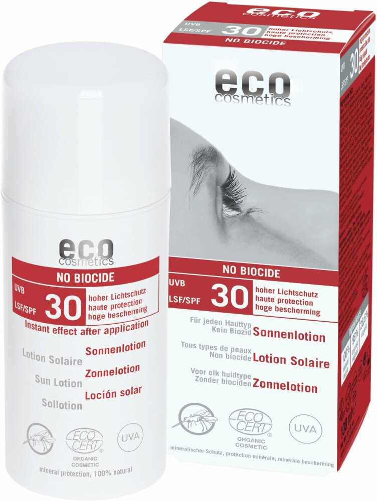 eco cosmetics Organic Sun Lotion SPF 30 No Biocide (2 x 100 ml)