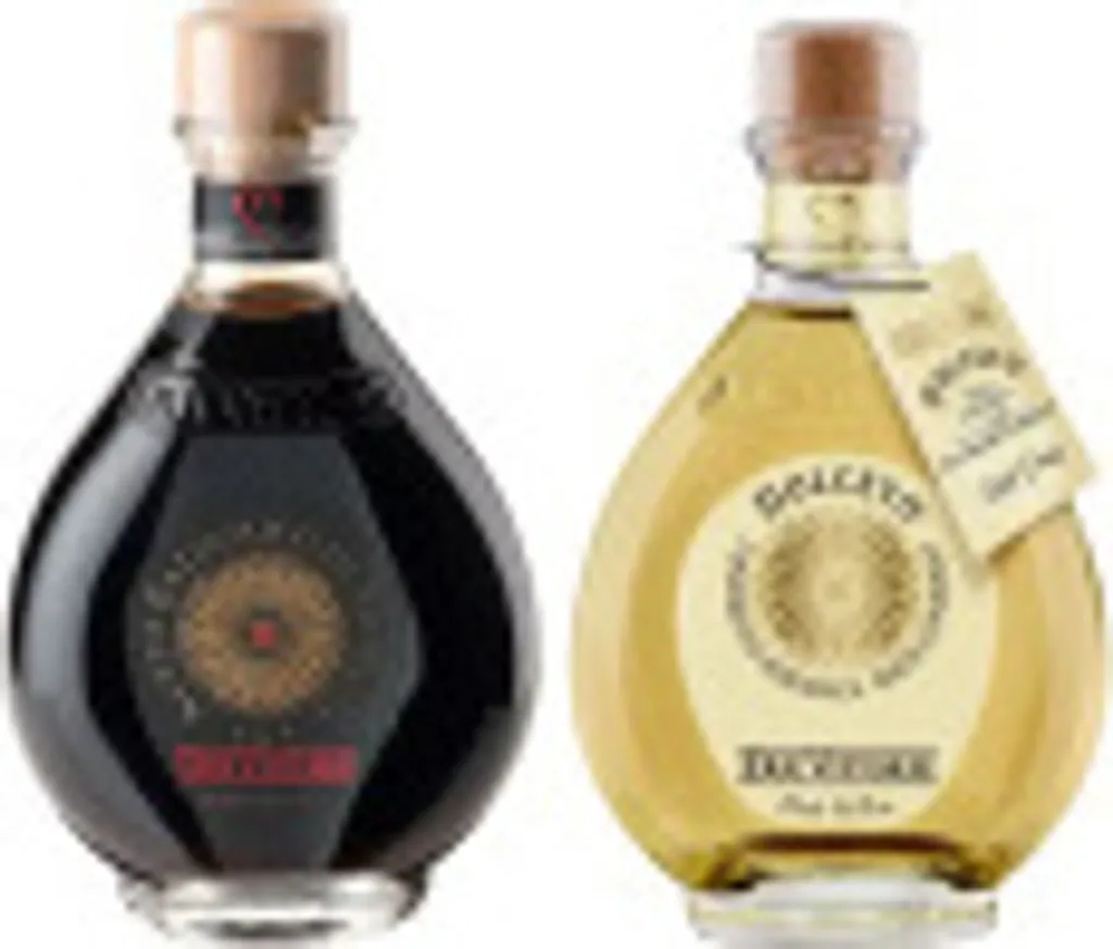 Duo Oro Bianco and Oro Nero Due Vittorie: Balsamic Vinegar from Modena IGP Oro and White Dressing Dolceto 250 ml x 2 Due Vittorie