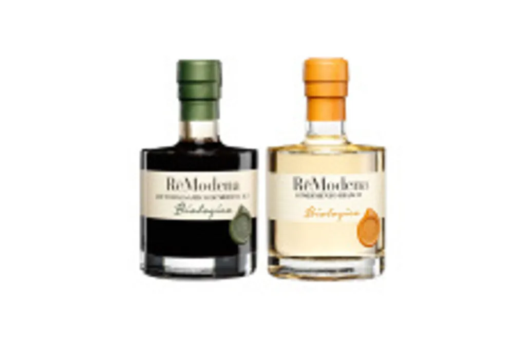 Duo Vinegar Re Modena: White Dressing and Balsamic Vinegar Modena IGP 250 ml x 2 Re Modena