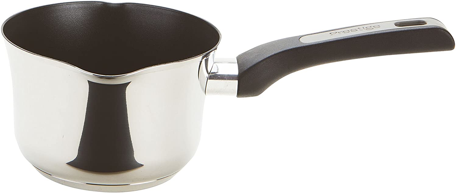 Prestige Durasteel induction stainless steel Milkpan, silver, without lid, 0.9 liter, 14 cm