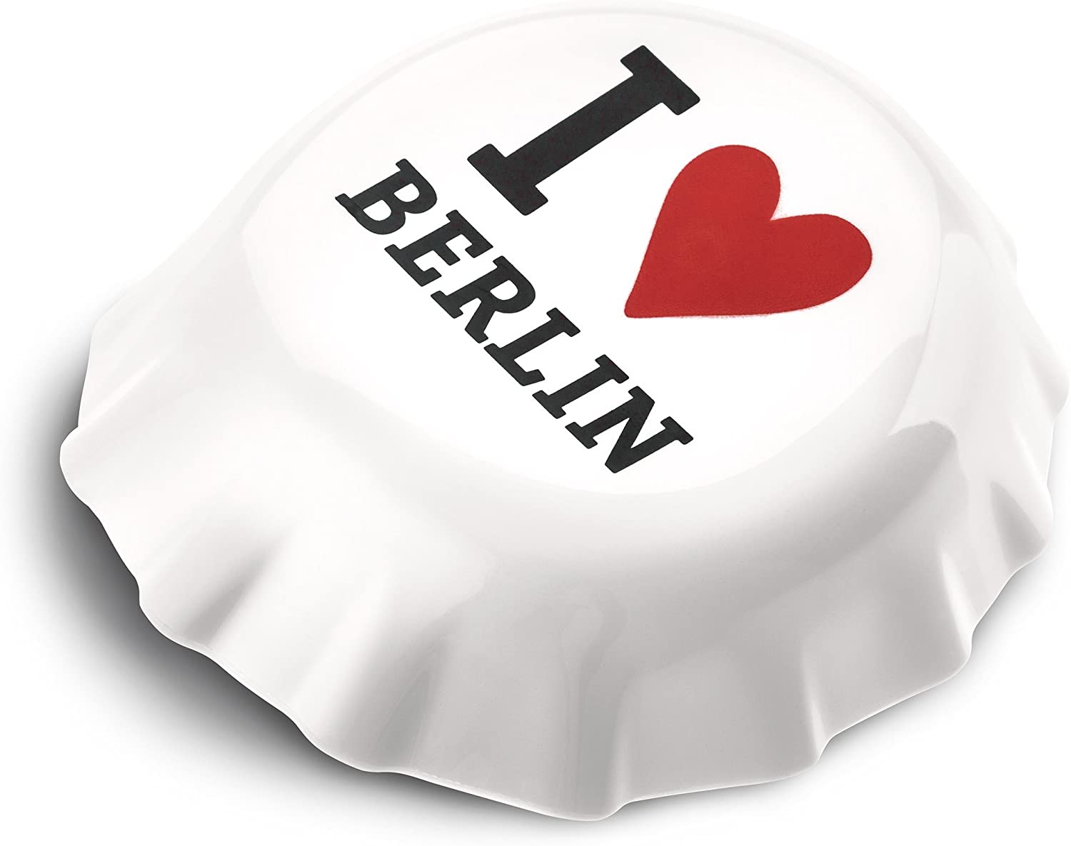 Koziol Plopp I Love Berlin Bottle Opener, Bottle Opener, Bottle Opener, Plastic, white/black/red, 3775525