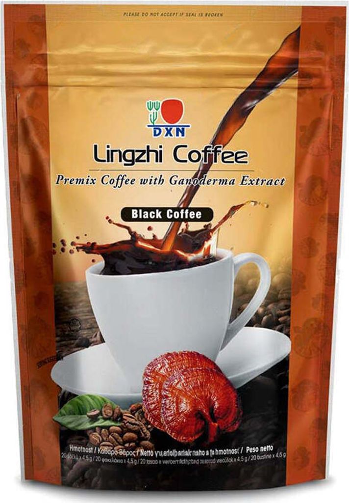 DXN Lingzhi Black Coffee, 20x4,5 g