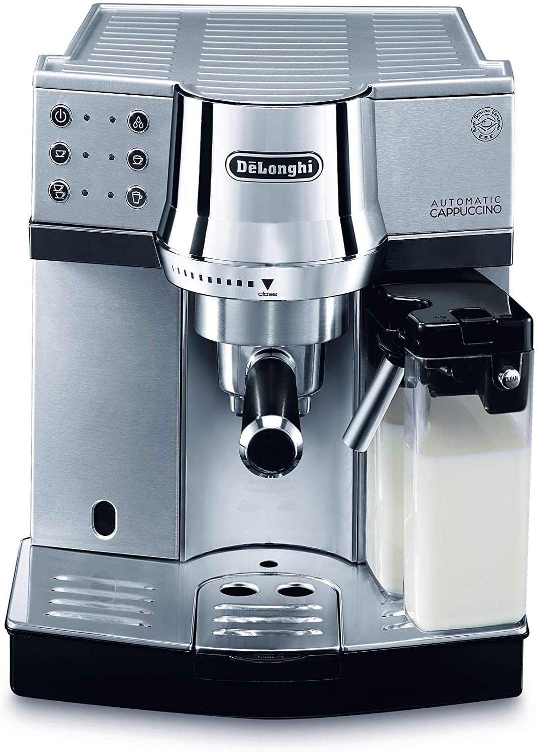 DeLonghi De\'Longhi EC 850.M Espresso Machine / Porta-Filter / IFD Milk Foam System / 15 Bar / Metal, Silver