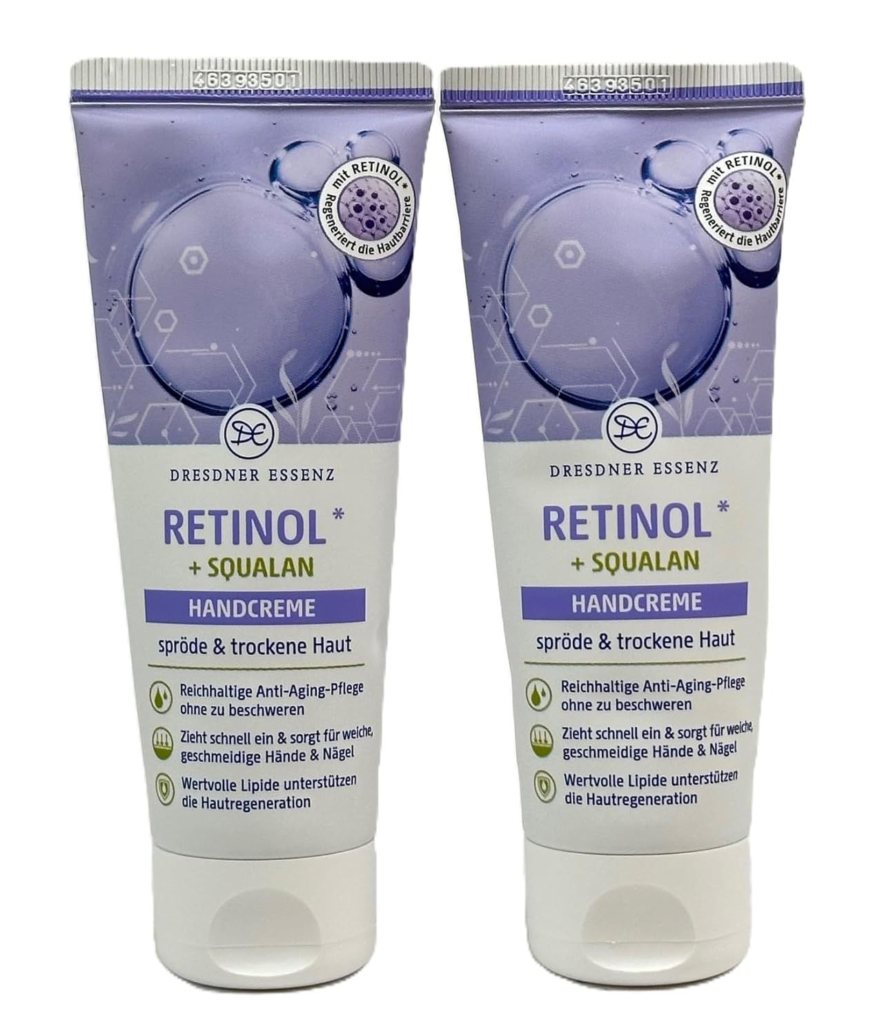 Dresdner Essenz Hand Cream Retinol + Squalane 2 x 75 ml Pack of 2