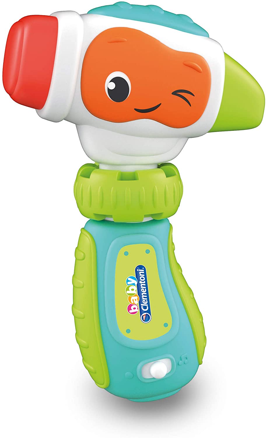 Baby Clementoni 17327 – Donatello the Hammer – Toy for Toddlers – Talking Electronic Toy (Batteries Included), Children 9 – 36 Months – Italian