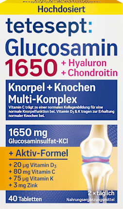 Glucosamine 1650 tablets, 50.4 g