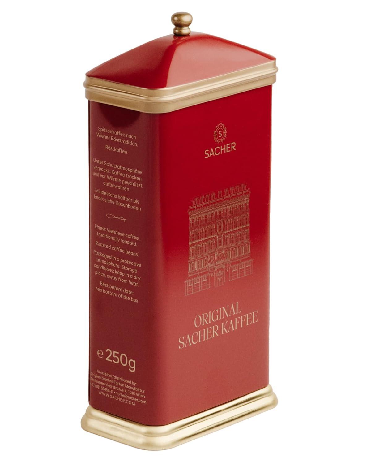 Original Sacher Coffee Whole Bean, 250 g, Top Coffee According to Viennese Roasting Tradition, Perfect Coffee Enjoyment Made from Exquisite Beans