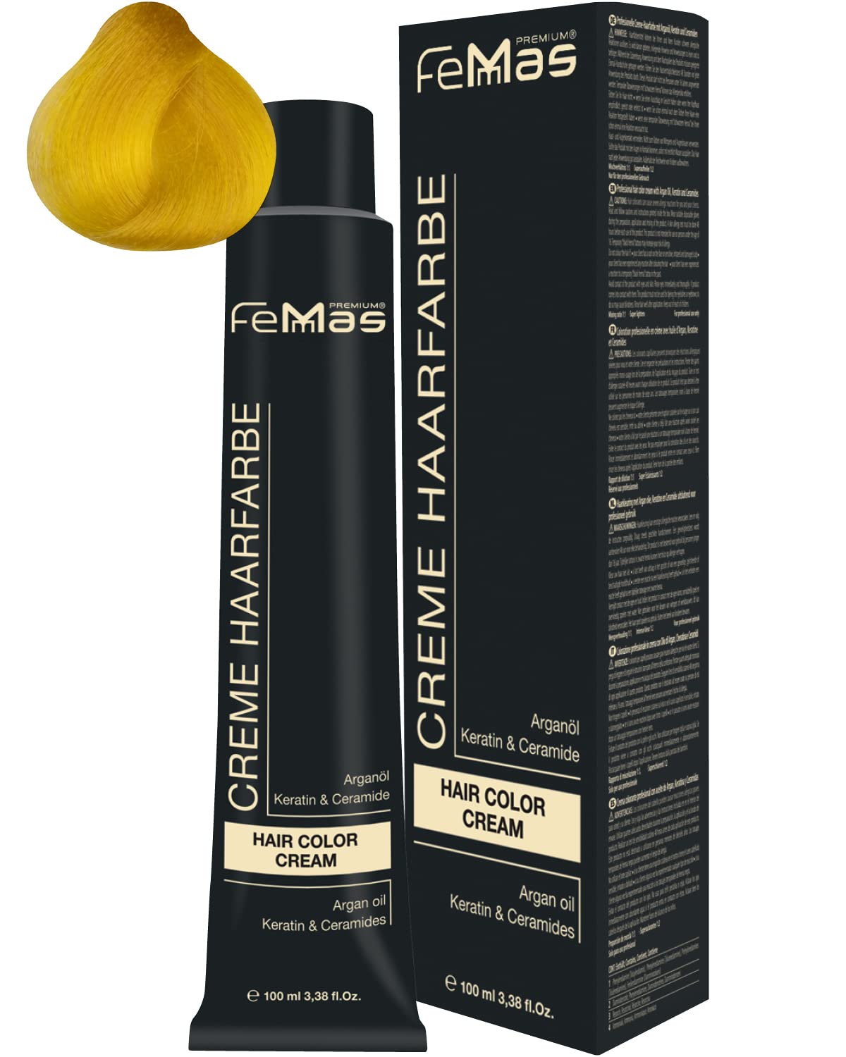 Femmas Hair Colour Cream 100 ml Hair Colour Pure & Mix Yellow, ‎pure
