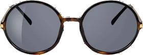 Sunglasses adults golden frame, round lenses, 1 piece
