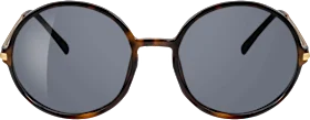 Sunglasses adults golden frame, round lenses, 1 piece