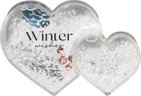 PARADISE photo shaking hearts snow, 1 pc