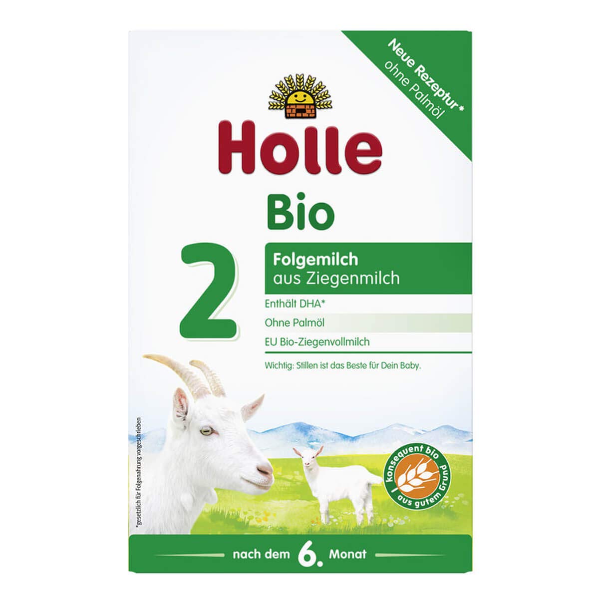 Holle - Bio-Folgemilch 2 aus Ziegenmilch - 0,4 kg - 6er Pack