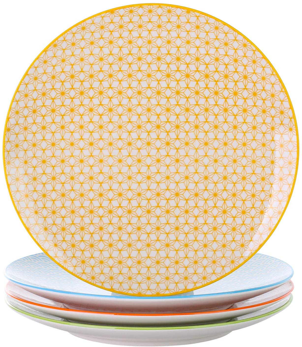 Vancasso Natsuki Porcelain Dessert Plates Set Of 4 Tea Plate Ø 21.5 Cm Flat