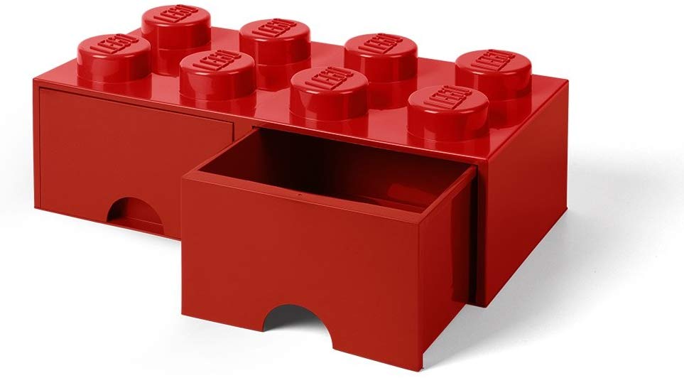 Lego Storage Brick 8 L4006R.00 With Drawers In Red