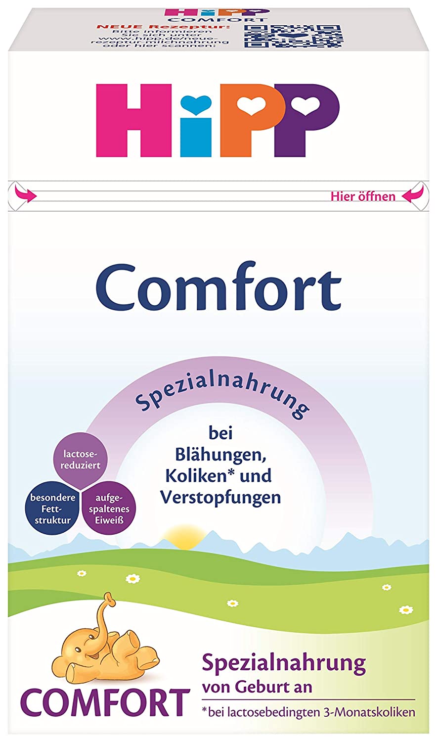 Hipp Bio Spezialnahrung Comfort Spezialnahrung, 4er Pack (4 x 500 g)