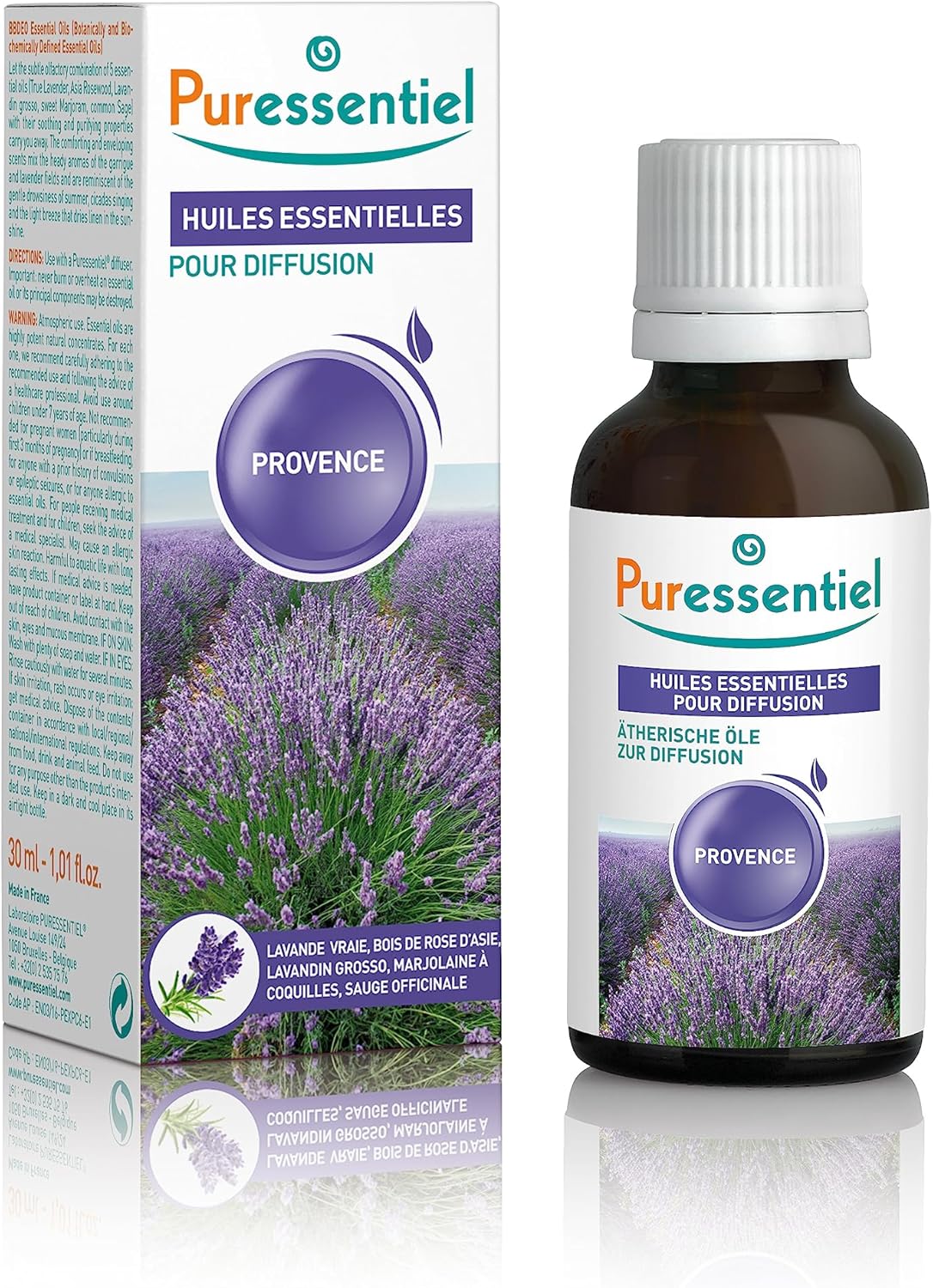 Puressentiel - Essential Oils for Diffusion - Provence Fragrance Blend - 100% Pure And Natural - Helps Find a Sense of Calmness - 30 ml
