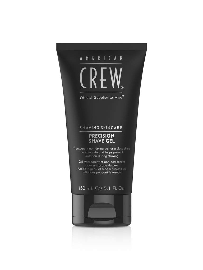 AMERICAN CREW Precision Shave Gel, 150 ml, Shaving Gel for Precise Shaves, Gel Moisturises & Soothes the Skin, Care Product Prevents Irritation