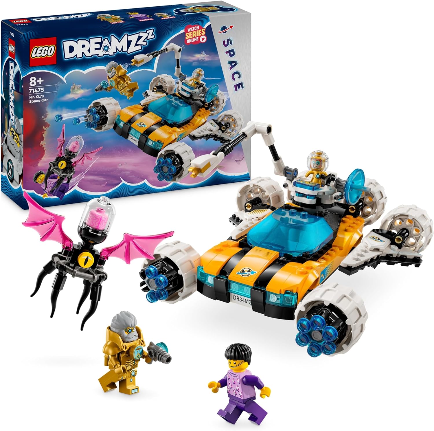 LEGO Dreamzzz The Space Buggy by Mr. Oz Set with Toy Car or Space Shuttle, Includes Mini Figures Mr. Oz, Albert and Jayden, Space Gift for Boys and Girls from 8 Years 71475