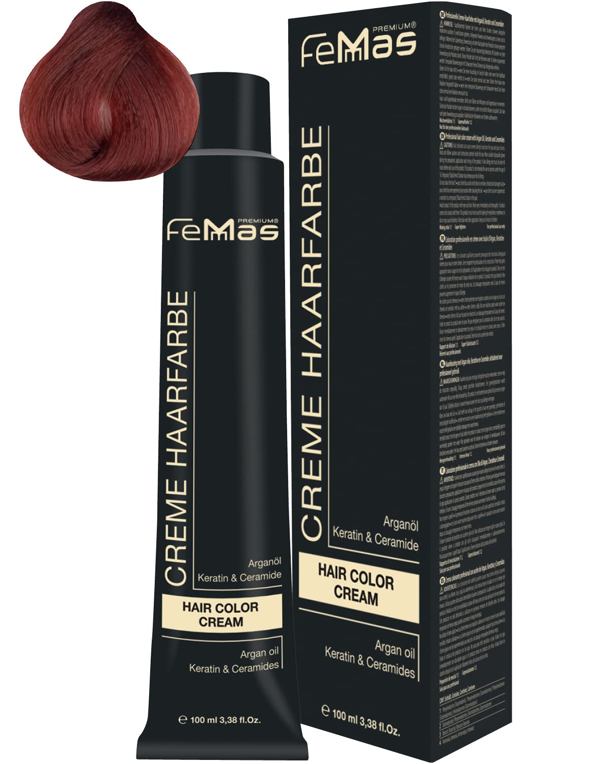 Femmas Hair Colour Cream 100 ml Hair Colour (Dark Blonde Red Copper 6.64), ‎dark 6.64