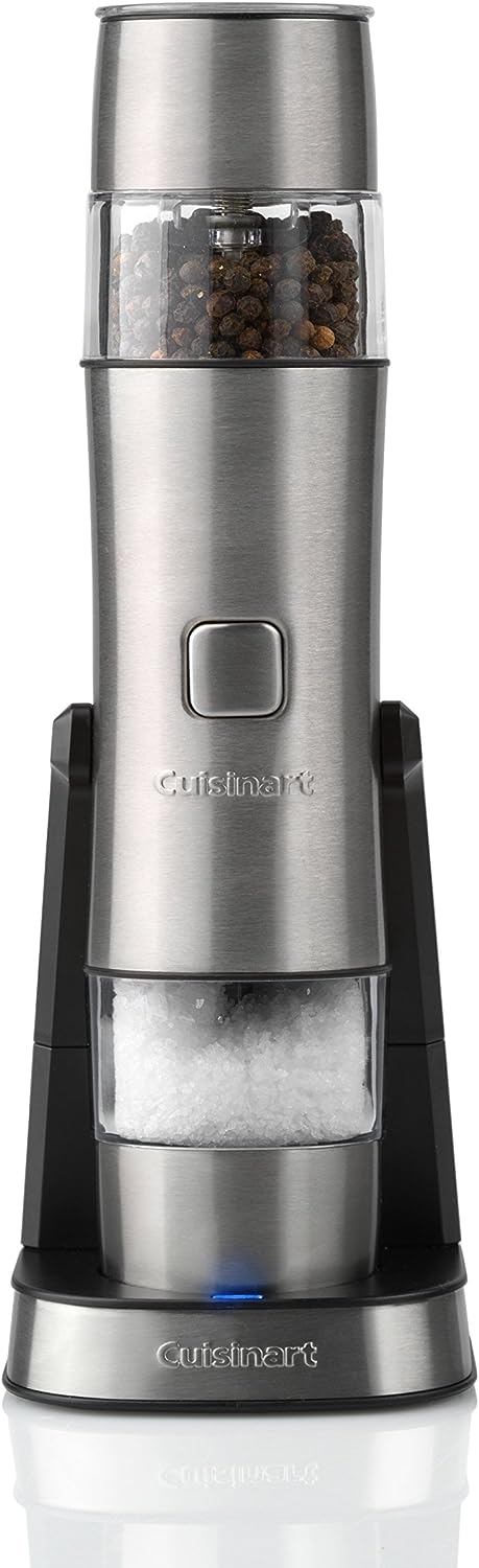 Cuisinart SG6U Electric Salt and Pepper Mill Rechargeable Stainless Steel