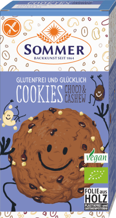 Cookies, mit Choco & Cashew, glutenfrei, 125 g