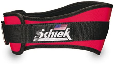 Schiek Belt 6 Inch Red – M