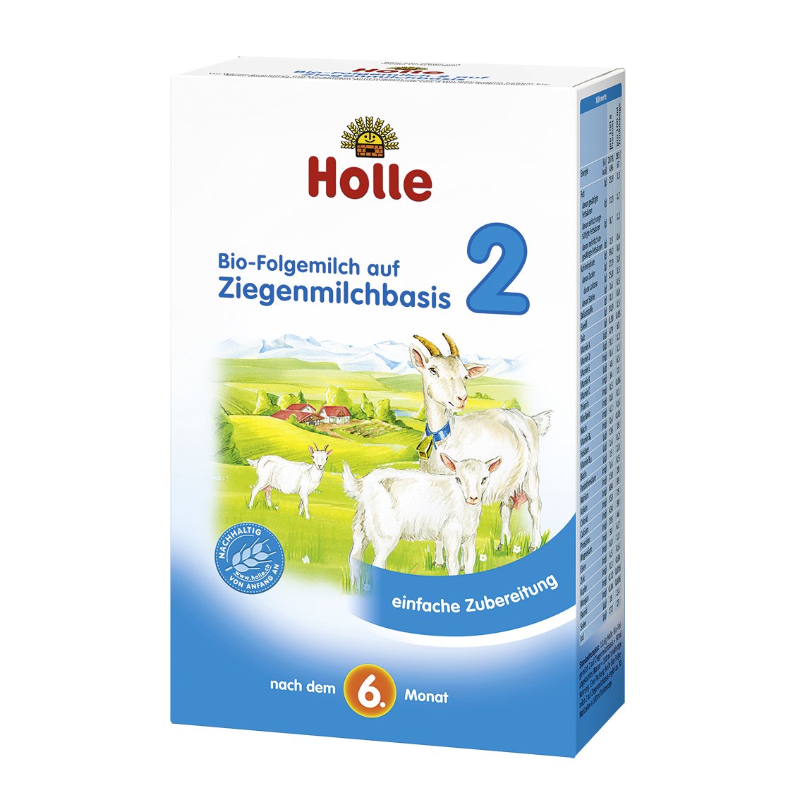 Holle Bio Folgemilch auf Ziegenmilchbasis 2 (2 x 400 gr)